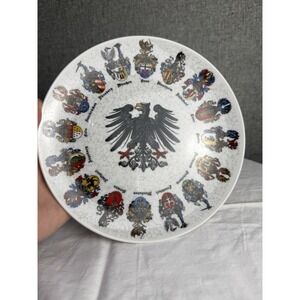 Reutter Porzellan West Germany Collector Plate‎ German Coat of Arms Cities